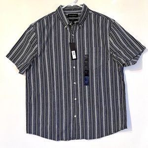 🦋 BANANA REPUBLIC MEN’S SLIM FIT SHORT SLEEVE SHIRT SIZE-L